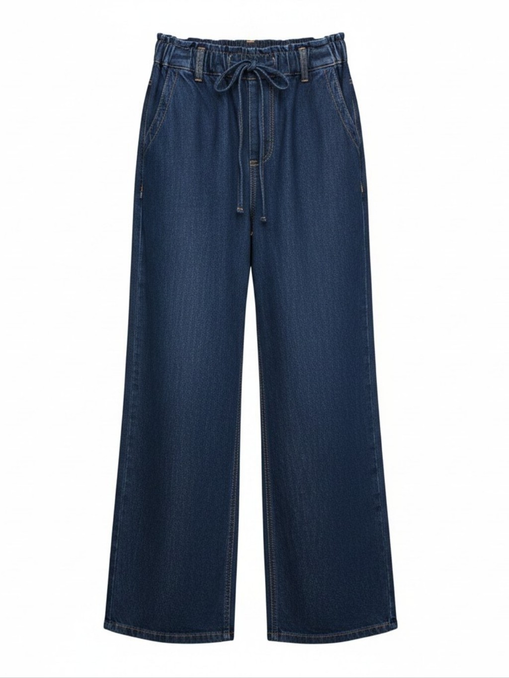 Velvet Heart Navy Relaxed Wide-Leg Drawstring Jeans